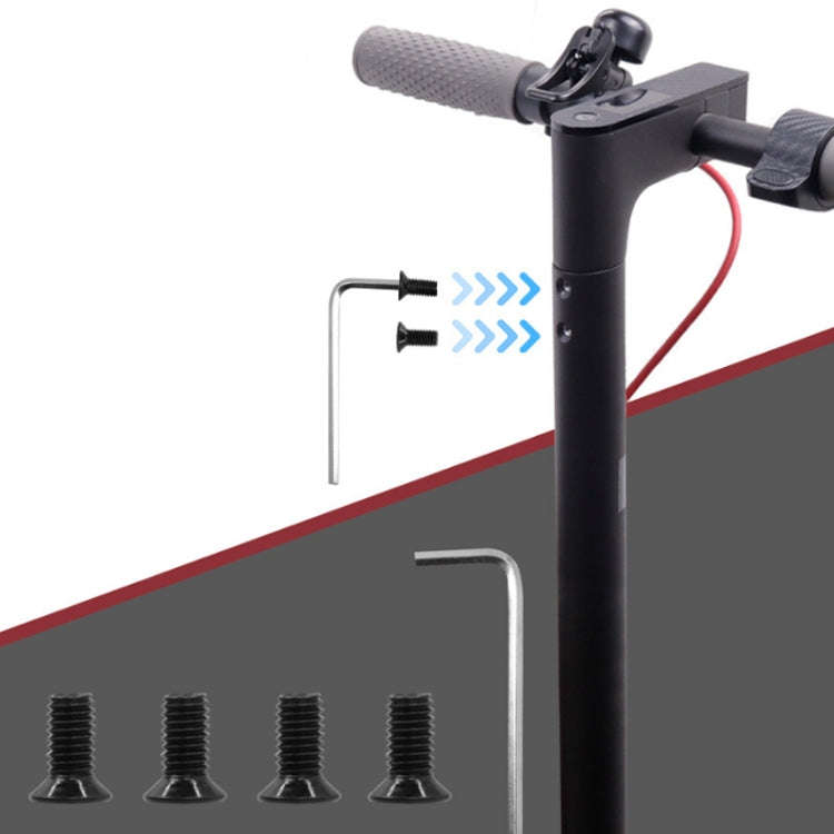 4 Packs Scooter Forehead Pole Connection Fixing Screw For Xiaomi Mijia M365/PRO(Black)