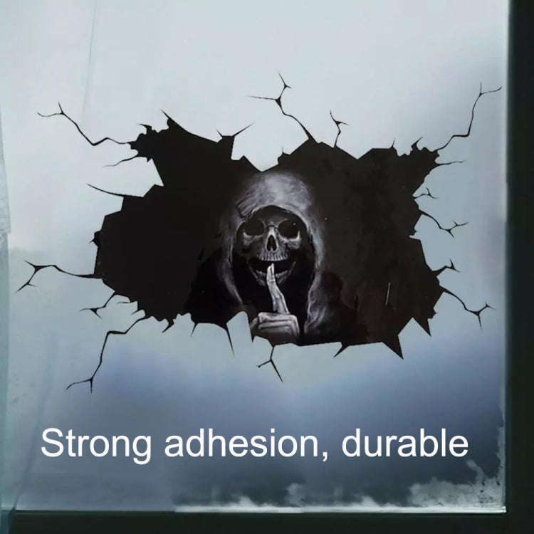 5PCS Halloween Horror Skull Car Window Sticker, Size:, Color: 40x30cm