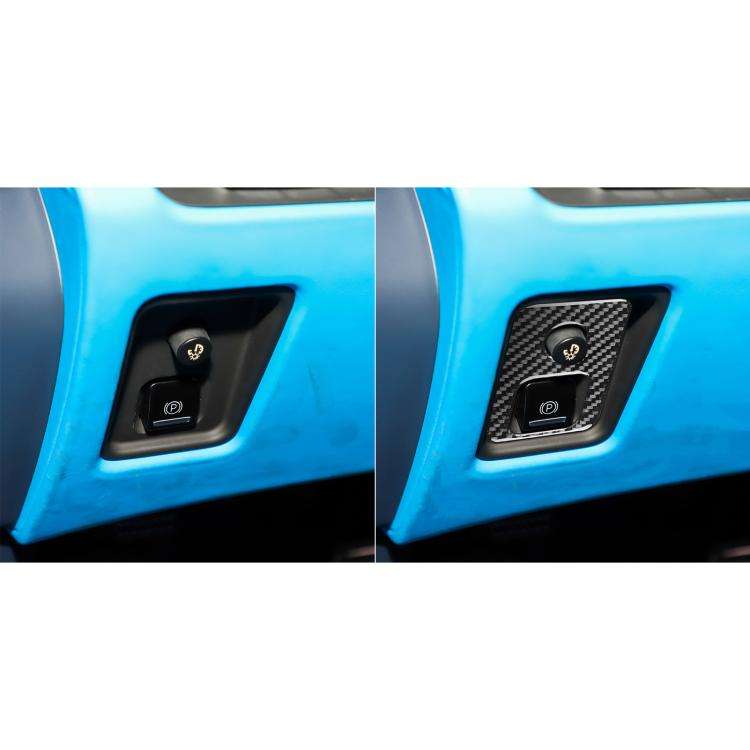 For Chevrolet Corvette C8 Electronic Handbrake Switch Frame Sticker(Black)