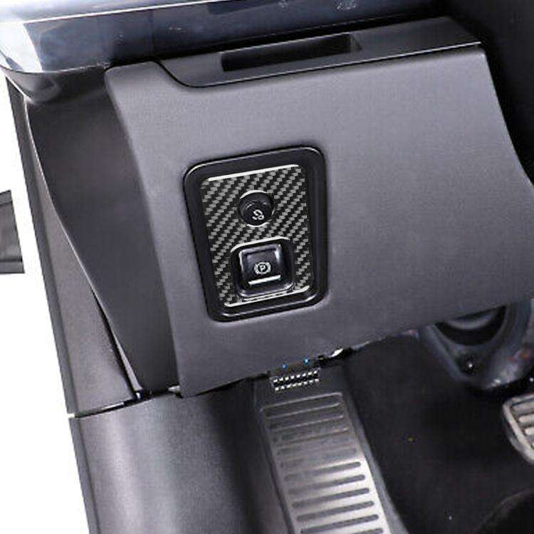 For Chevrolet Corvette C8 Electronic Handbrake Switch Frame Sticker(Black)