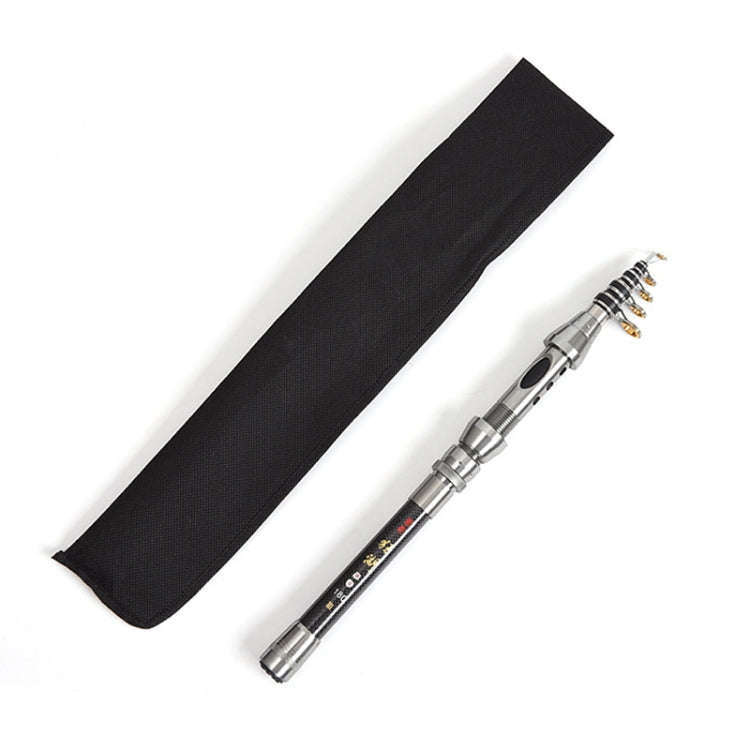 LEO 27593 Carbon Mini Fishing Rod Shrink Handle Throwing Poles, Length: 2.1m