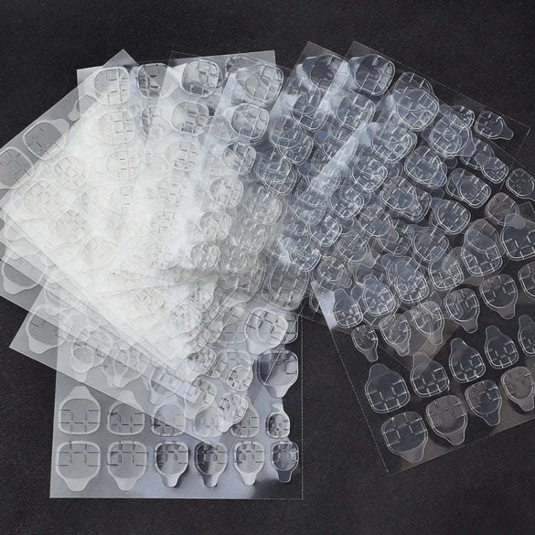 30 PCS 24 Stickers/Sheet Nail Art Double Sided Jelly Glue, Specification: Pink