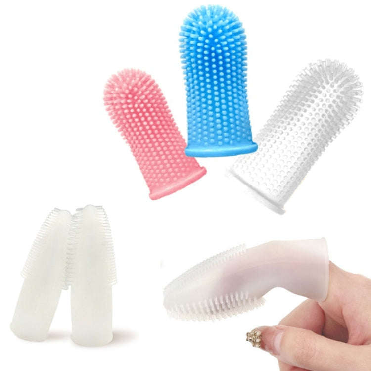 Pet Silicone Teeth Scaffolding Oral Cleaning Toothbrush(Upgraded White)