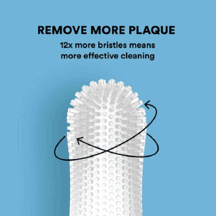 Pet Silicone Teeth Scaffolding Oral Cleaning Toothbrush(Blue)