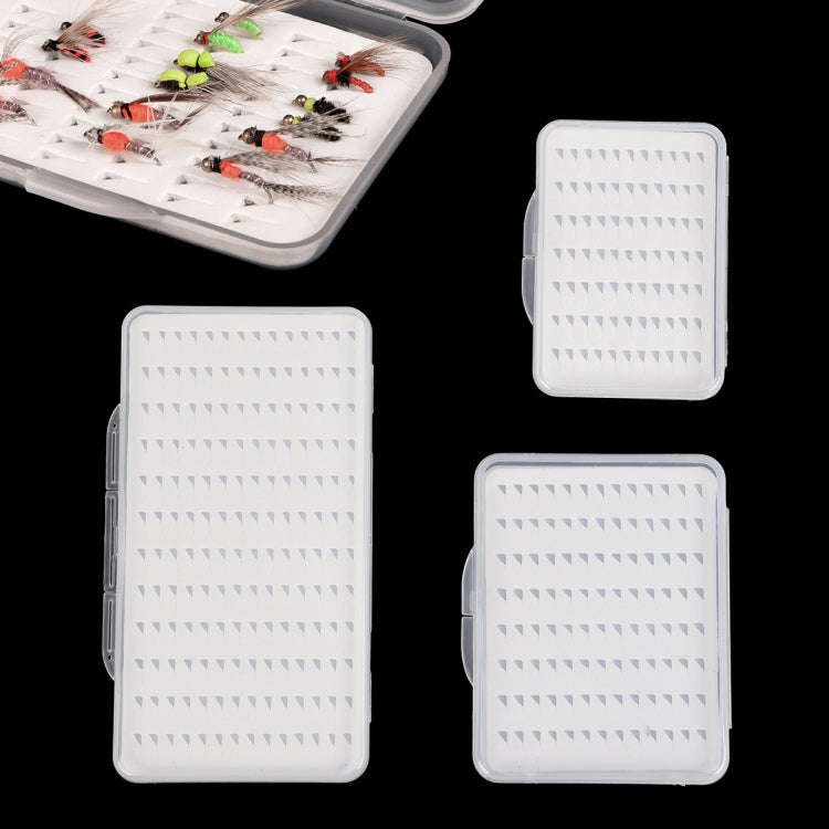 LEO 28055 Transparent Thin Flying Hook Box Fishing Hook Gear Box, Size: Large 168 Bit