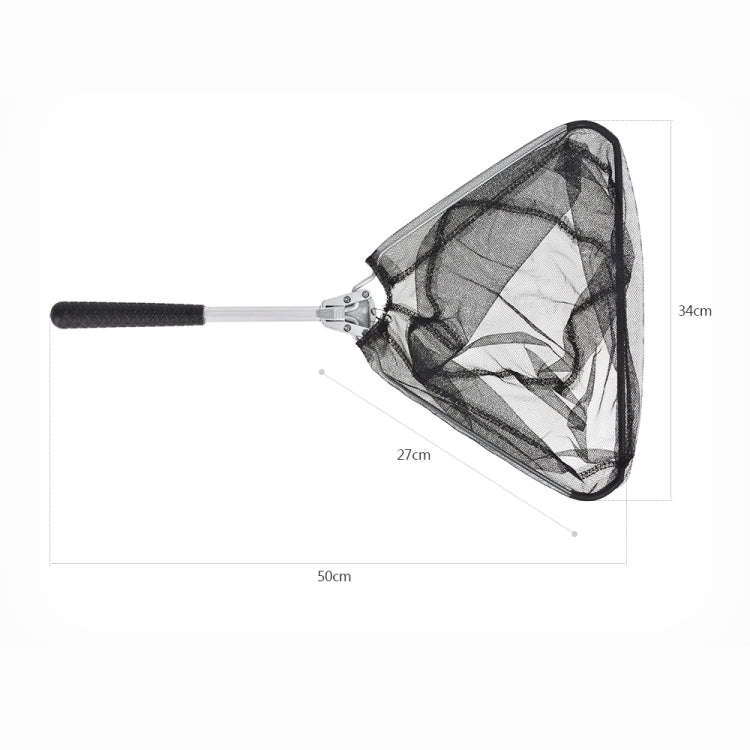 LEO 27972 Aluminum Alloy Triangle Mini Folding Fishing Net(50cm)