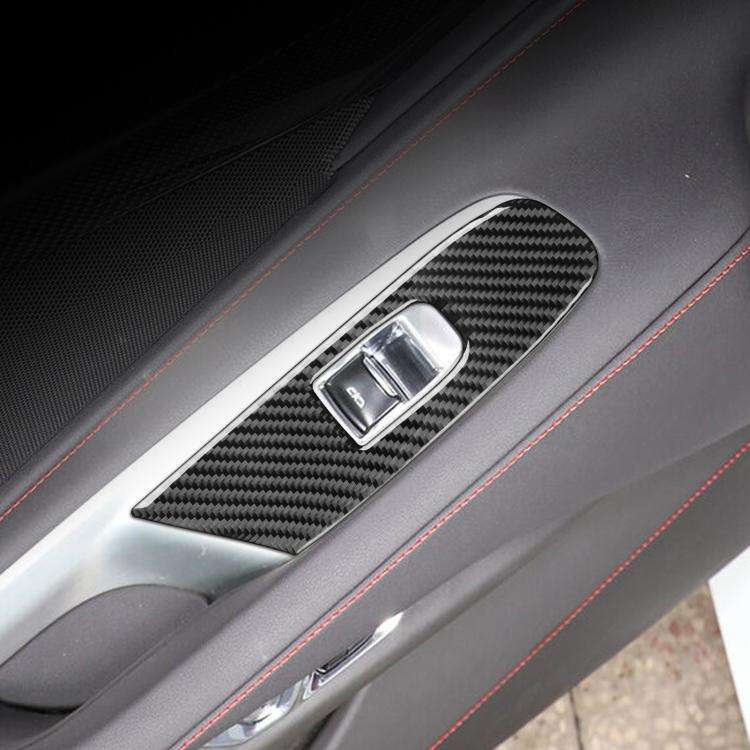 For Chevrolet Corvette C8 Right-Hand Drive Door Lift Panel Sticker(Black)