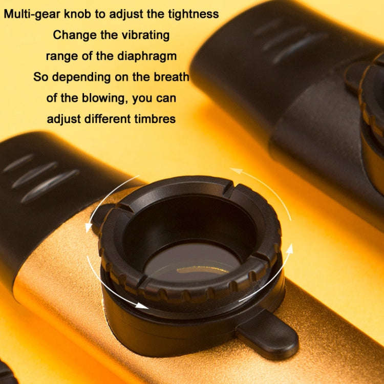Metal Professional Playing Tunable Tone Kazoo(Blue)