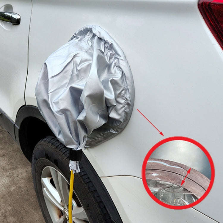New Energy Vehicle Charging Port Waterproof Protective Cover, Color: Silver