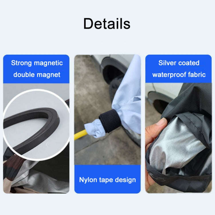 New Energy Vehicle Charging Port Waterproof Protective Cover, Color: Bear Blue