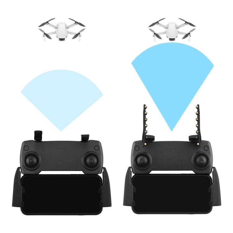 BRDRC Antenna Range Extender Signal Amplifier For DJI Mini SE/MAVIC 2/Pro/Air(Black Copper)