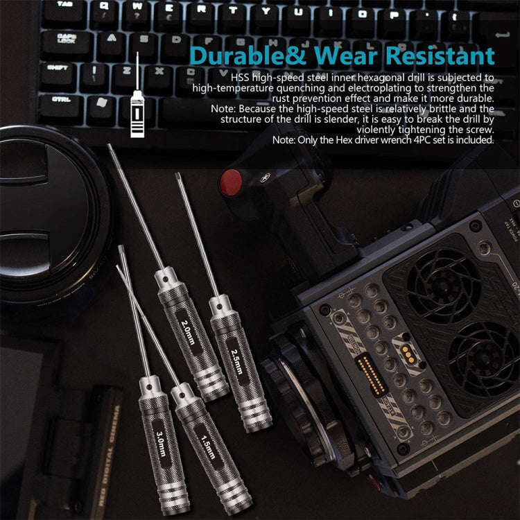 BRDRC 4 In 1 Drone Repair And Disassembly Tool Inner Hexagonal T6/T9 Screwdriver(Black)