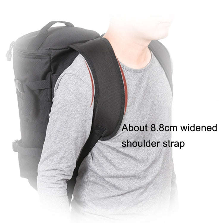 LEO 28085 Cylina Shape Fishing Gear Backpack Fishing Rod Outdoor Shoulder Bag(28085-B Black)