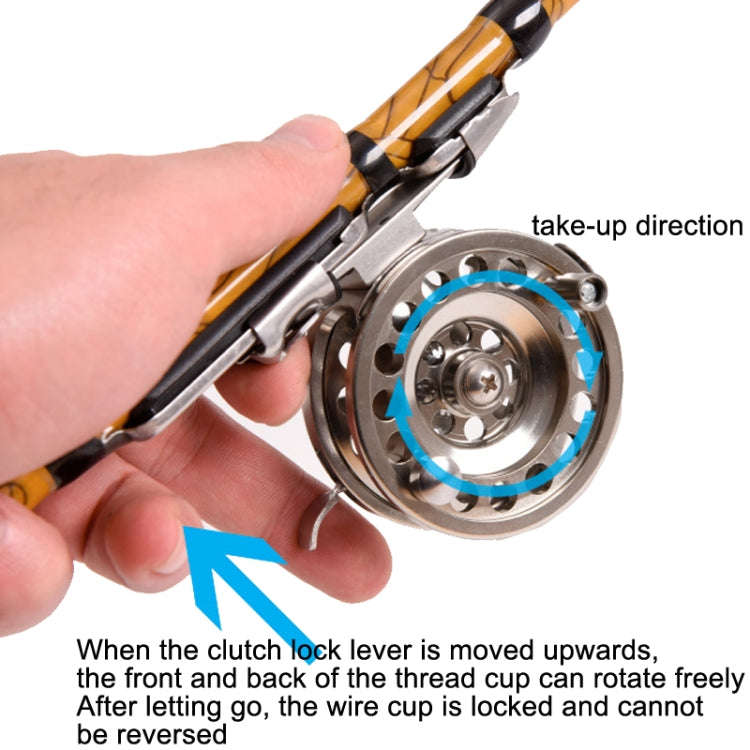LEO 27757 Fast Reel Before Reeling Lever Brake Ice Fishing Reel, Specification: BLD 60 Right Hand