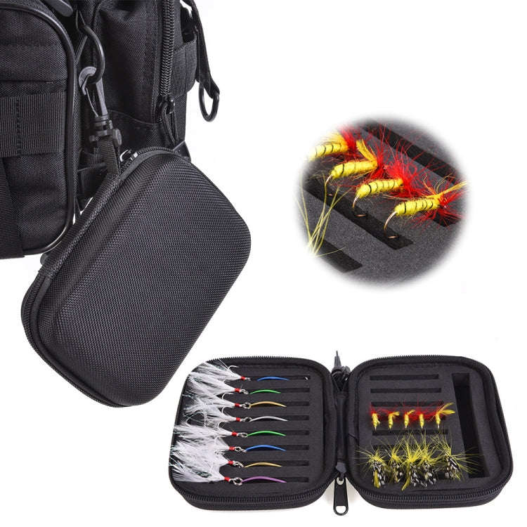 LEO 28007 Composite Fly Sequenant Small Pack EVA Bait Fishing Gear Bag(Black)