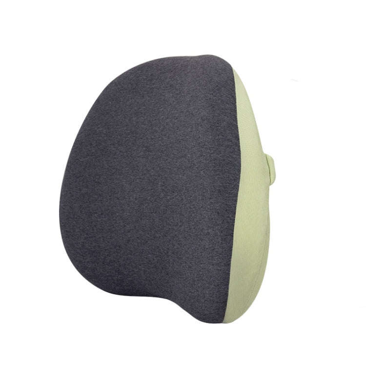 Office Memory Foam Waist Support Cushion Waist Support Pillow(Grass Green)