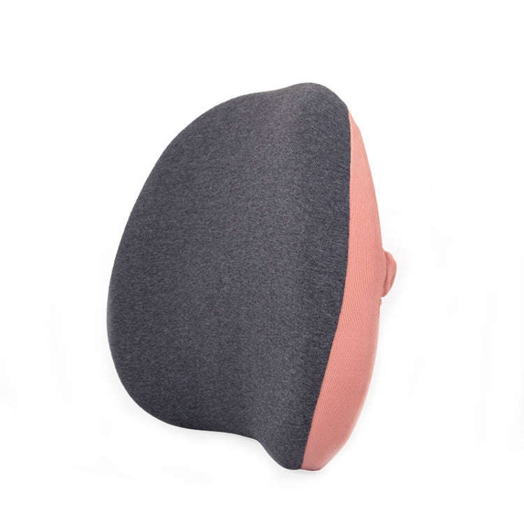 Office Memory Foam Waist Support Cushion Waist Support Pillow(Lotus Pink)