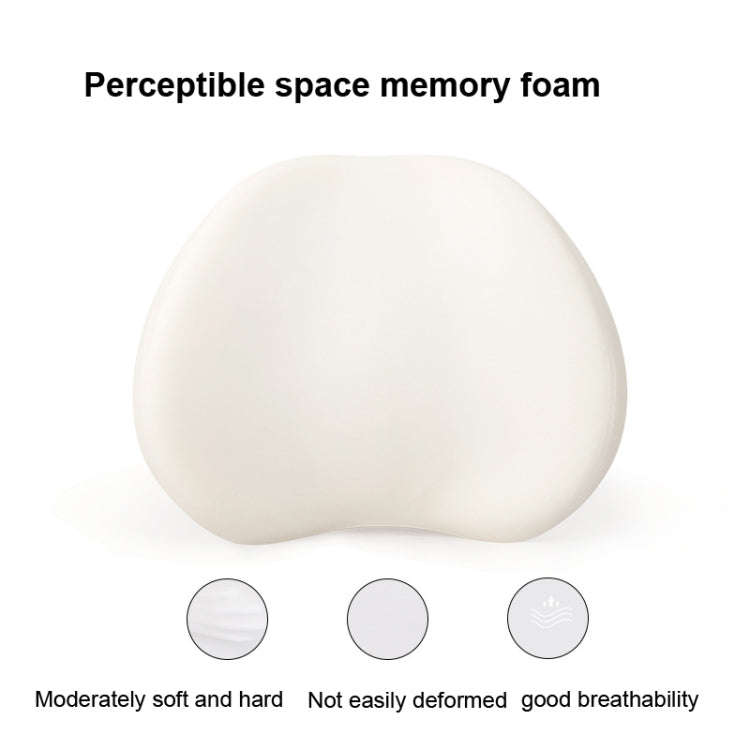 Office Memory Foam Waist Support Cushion Waist Support Pillow(Lotus Pink)