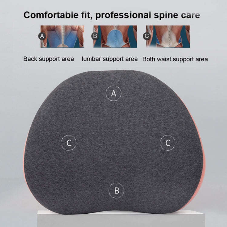 Office Memory Foam Waist Support Cushion Waist Support Pillow(Grass Green)