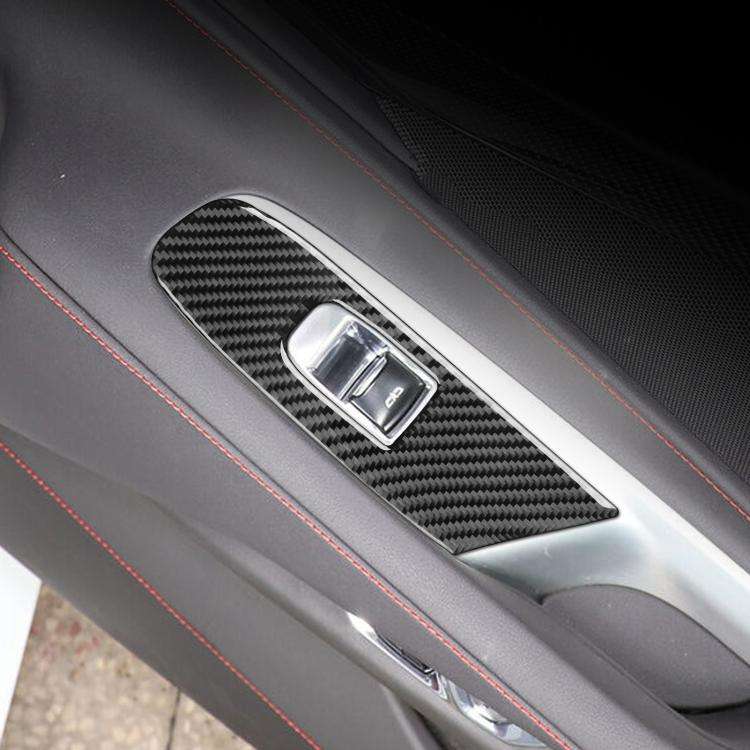 For Chevrolet Corvette C8 Left-Hand Drive Door Lift Panel Sticker(Black)