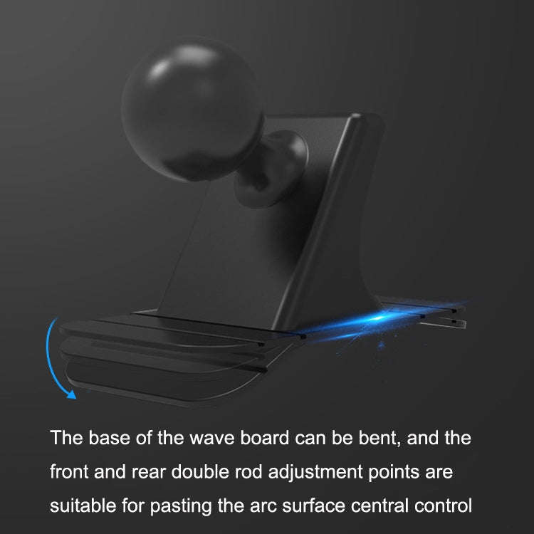 SUMITAP STM-xk565 Car Magnetic Mobile Phone Navigation Bracket Sticky Arc Base(Deep Black)