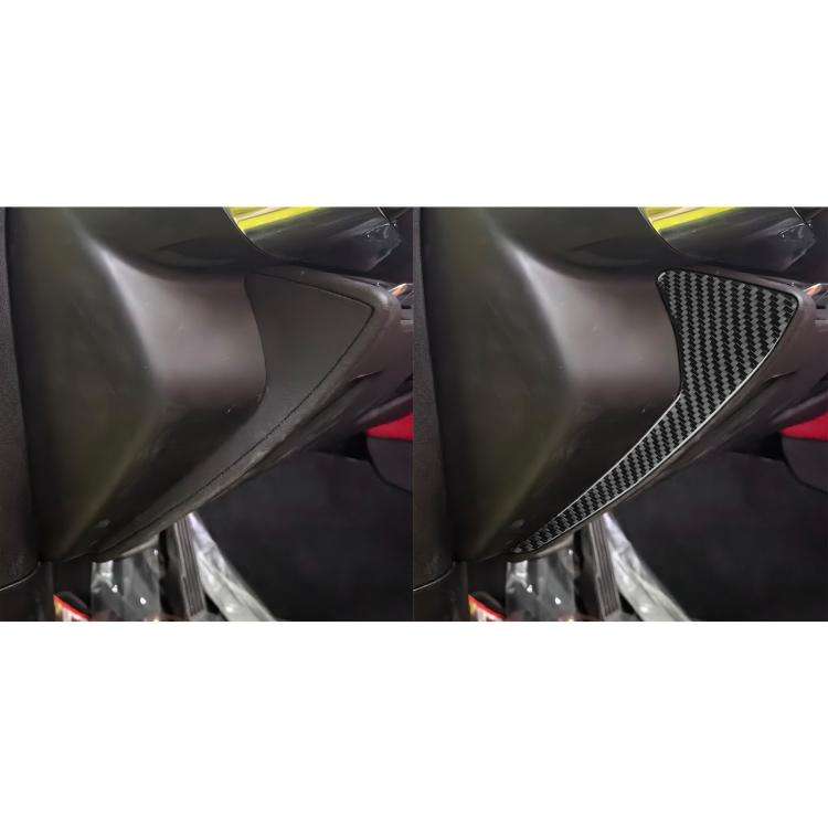 For Chevrolet Corvette C8 2pcs /Set Front Groove Side Decoration Sticker(Black)