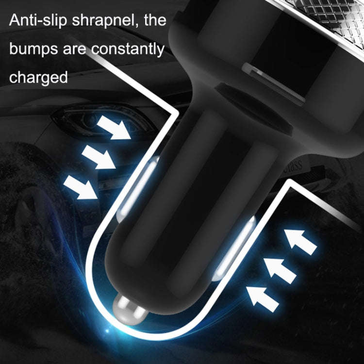 GC-16 Car Bluetooth MP3 Player FM Transmitter QC3.0 Fast Charging Car Charger(Black)