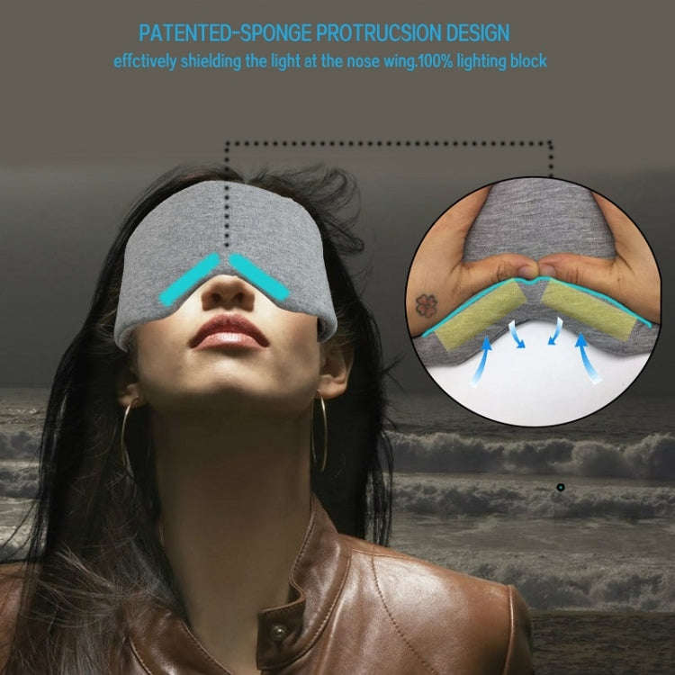 Oversized Cotton Breathable Blackout Sleep Eye Mask(Black)