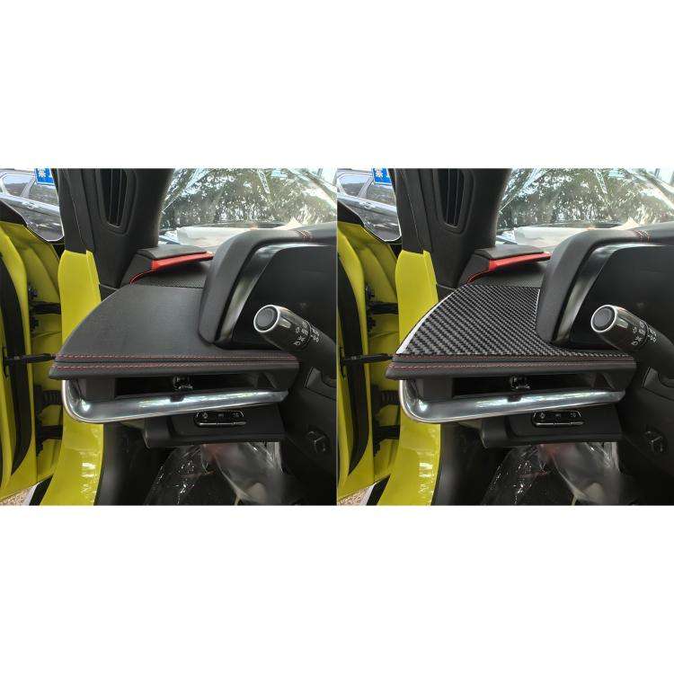 For Chevrolet Corvette C8 Left-Hand Drive Main Driver Side Decorative Stickers(Black)