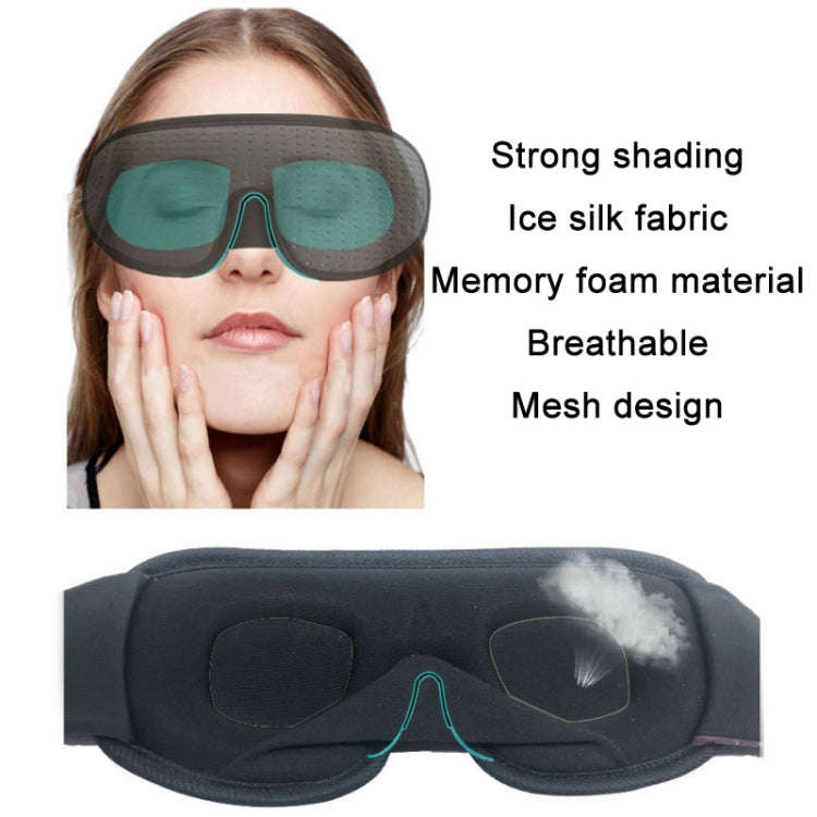 3D Breathable Shading Eye Protection Sleep Eye Mask(Gray)