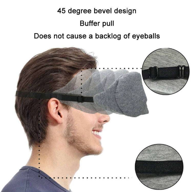 Wire Nose Adjustable Breathable Sleeping Eye Mask(Gray)