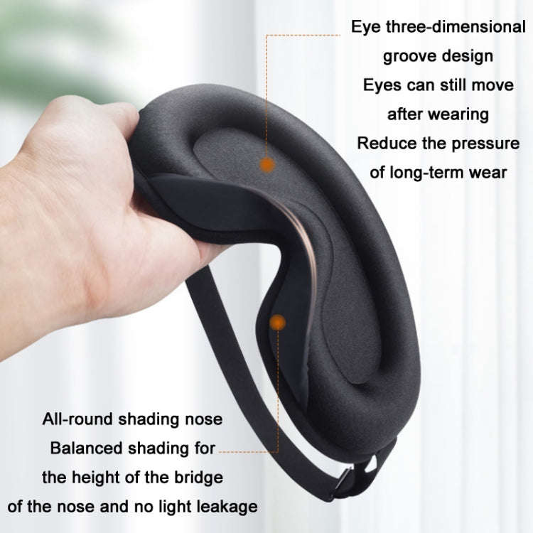 Three-Dimensional Breathable Hollow Sleep Shading Eye Mask, Specification: Gray