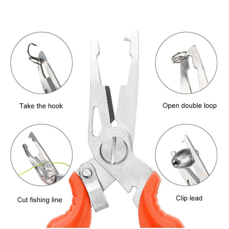 Lure Fishing Pliers Hook Picker Lure Pliers + Anti-lost Rope(Black)