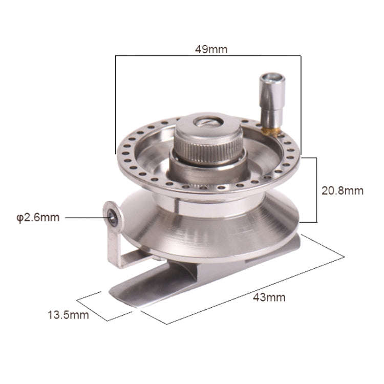 LEO 27758 Side Foot Front Reel With Guide Ring Ice Fishing Reel, Specification: BLT-50 Right Hand