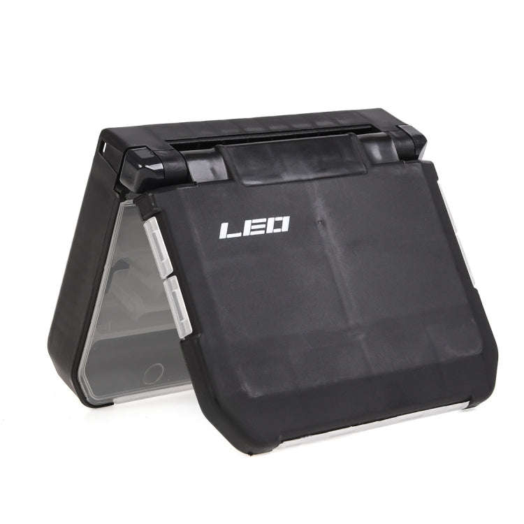 LEO 28054 Semi Automatic Opening And Closing Accessories Box Fish Hook Tools Box, Size: Small