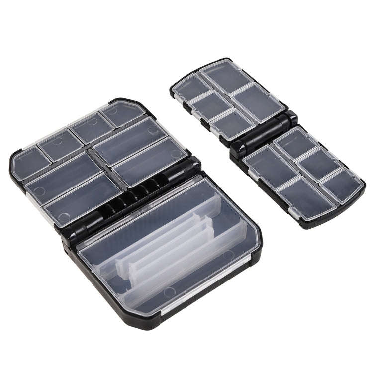 LEO 28054 Semi Automatic Opening And Closing Accessories Box Fish Hook Tools Box, Size: Small