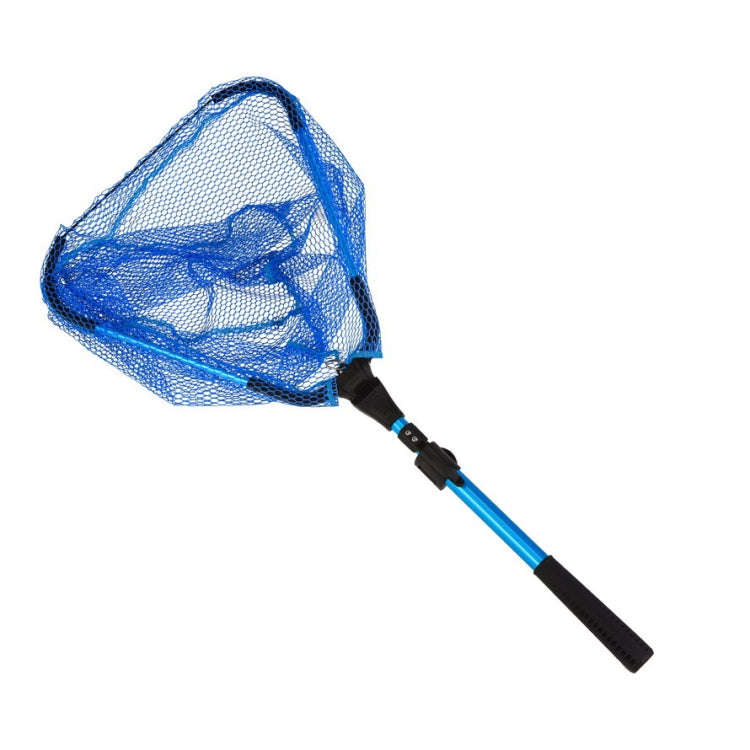 LEO 28109 Triangle 2 Section Extended Aluminum Alloy Fish Net(Blue)