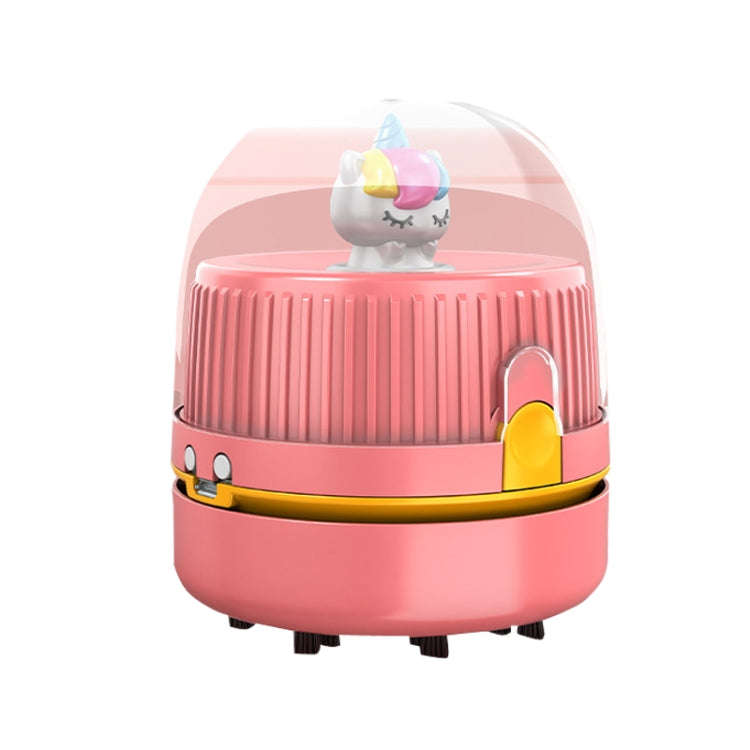 Desktop Vacuum Fan Charging Cleaning Machine Rubber Dandruff Keyboard Cleaner(Pink)