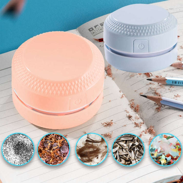 2PCS Desktop Mini Vacuum Cleaner Rubber Confetti Keyboard Cleaner(Pink)
