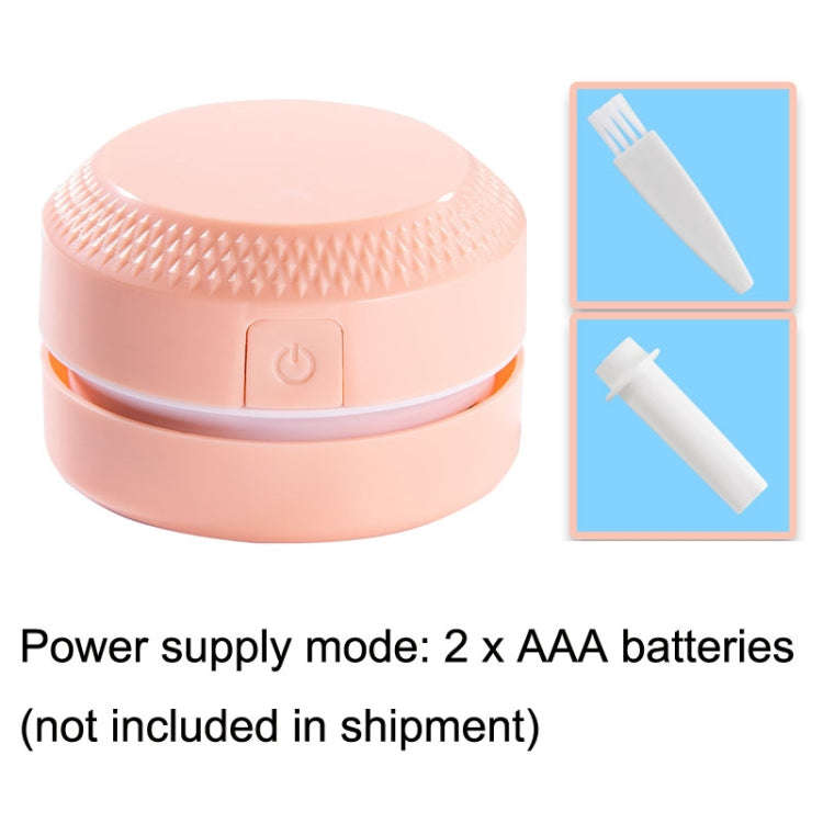 2PCS Desktop Mini Vacuum Cleaner Rubber Confetti Keyboard Cleaner(Pink)