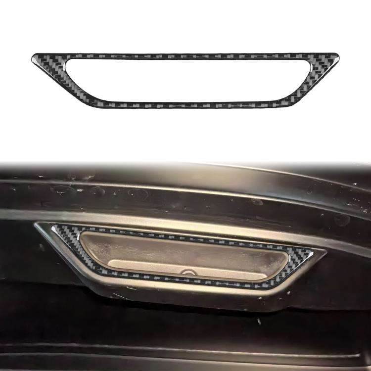 For Chevrolet Corvette C8 Trunk Handle Decoration Sticker(Black)