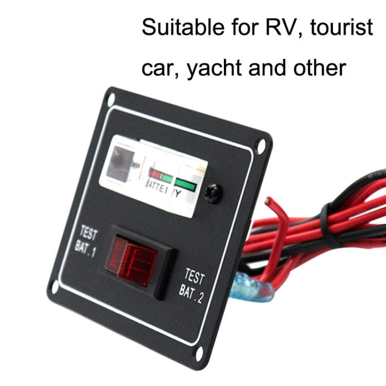 AOS3044 Marine Dual Battery Tester Pointer Voltmeter
