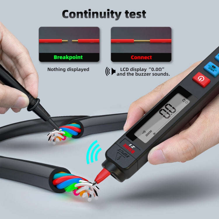 BSIDE Z1 Smart Pen Multimeter Electric Pen Voltage Detector Without Battery (Black)