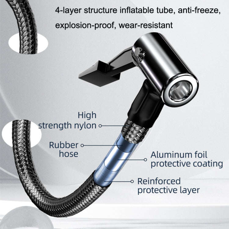 YX1819 Car Wired Portable Air Pump Electric Vehicle Tire High Power Inflator(Black)