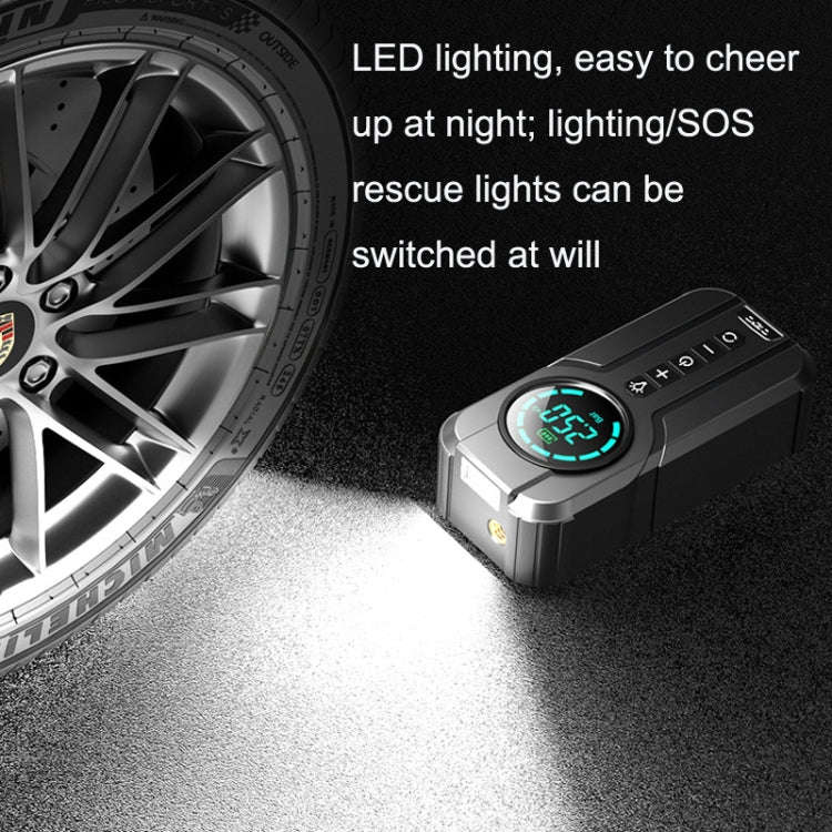 YX1819 Car Wired Portable Air Pump Electric Vehicle Tire High Power Inflator(Black)
