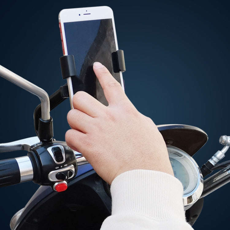 YY02 Bicycle Motorcycle Electric Vehicle Universal Mobile Phone Holder, Style: Rearview Mirror + ...