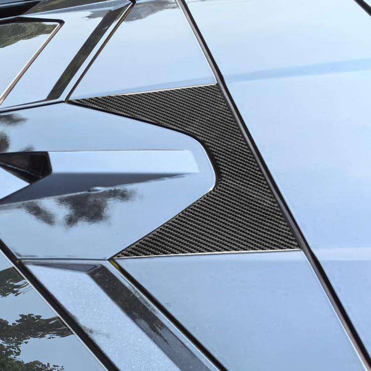 For Chevrolet Corvette C8 Roof Center Decoration Sticker(Black)