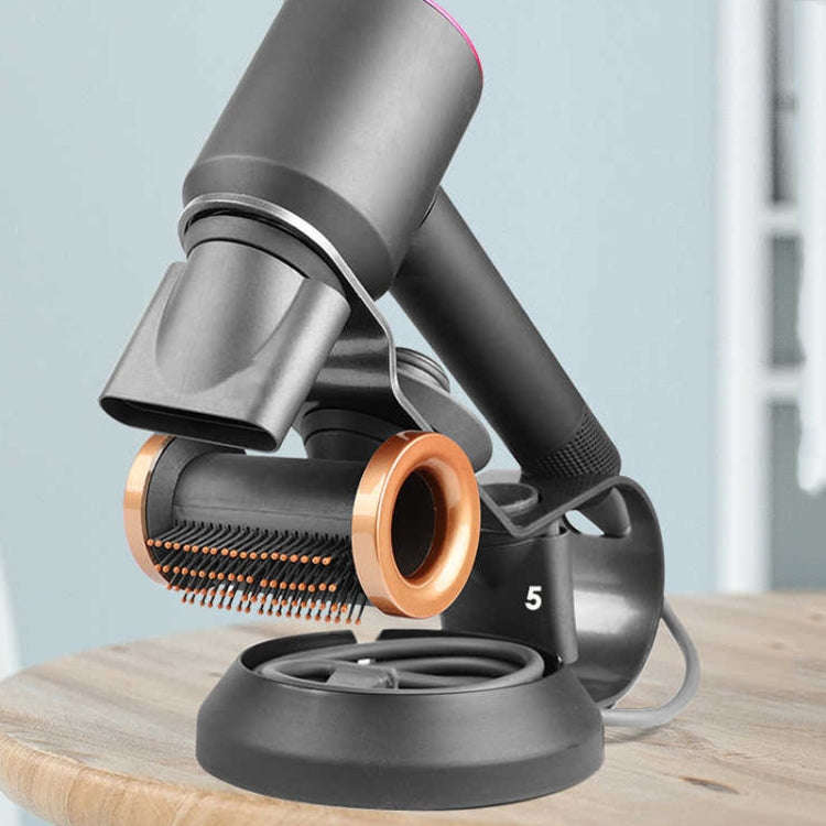 For Dyson Supersonic Hair Dryer Stand Holder With Cable Storage Function(Rose Red)