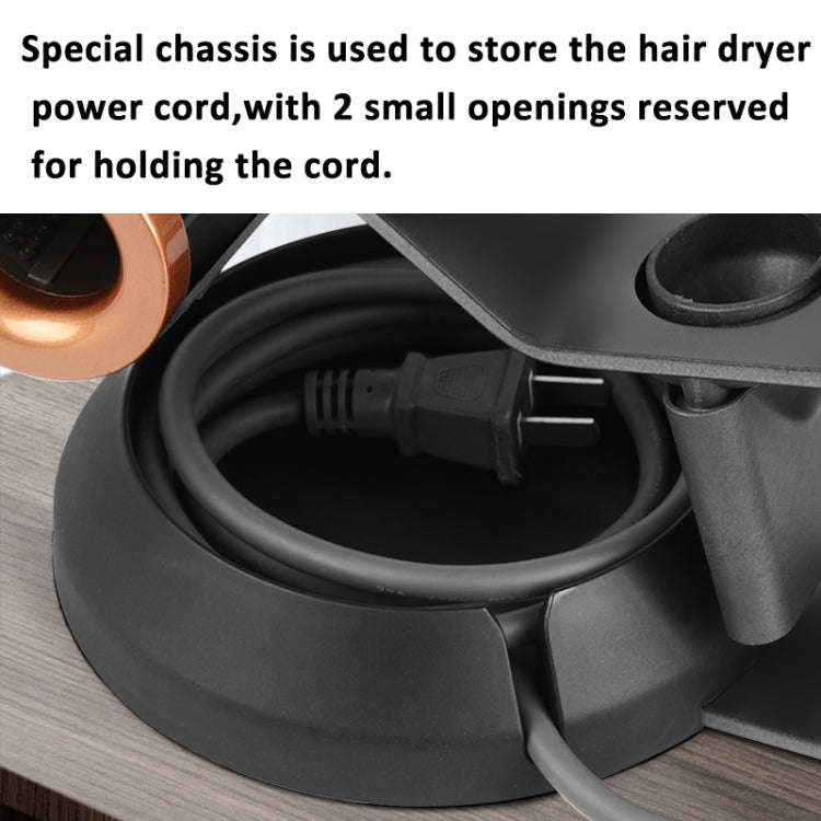 For Dyson Supersonic Hair Dryer Stand Holder With Cable Storage Function(Rose Red)