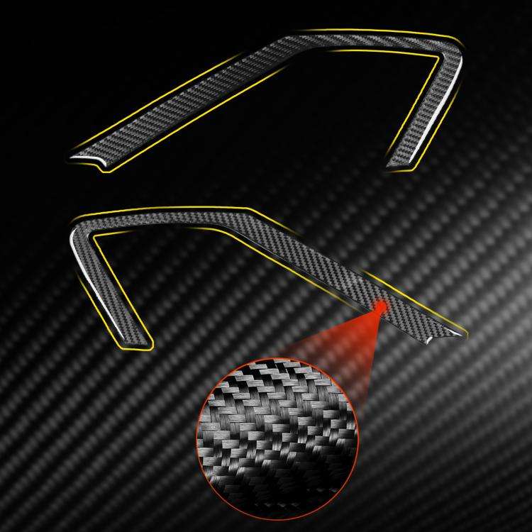 For Chevrolet Corvette C8 2pcs /Set Car Door Speaker Frame Sticker(Black)